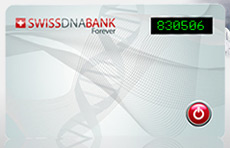 Электронная карточка доступа – Swiss DNA Card – генерирует новый пароль всякий раз, когда клиент намерен обратиться к серверам ДНК-банка (иллюстрация Swiss DNA Bank).